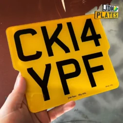 194x164 profiled motorcycle number plate