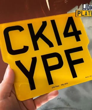 194x164 profiled motorcycle number plate