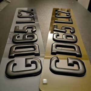 Glossy 4D Gel Tinted Number Plates Provided By JDM Plates