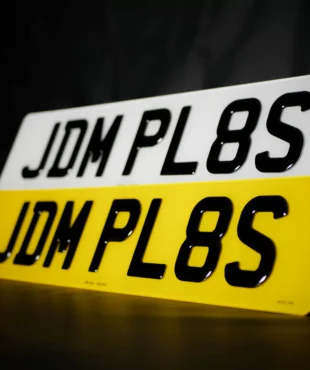 3D Gel Number Plate Standard UK Size