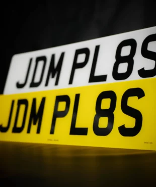 Printed Number Plate Standard UK Size scaled | JDM Plates | 11th February 2025