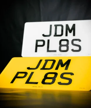 printed import number plates